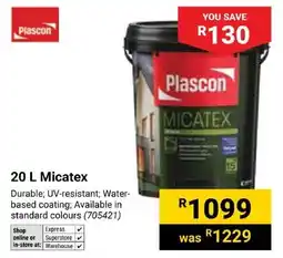 Builders Express Plascon Micatex offer