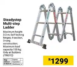 Builders Express Steadystep Multi-step Ladder offer