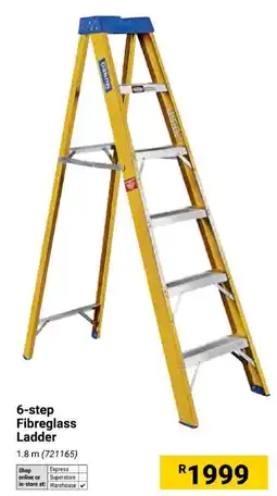 Builders Express 6-step Fibreglass Ladder offer