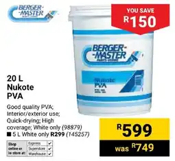 Builders Express BERGER-MASTER Nukote PVA offer