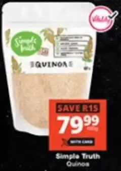 Checkers Simple Truth Quinoa offer