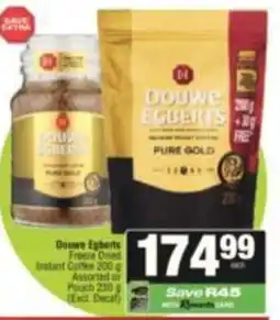 SuperSpar Douwe Egberts Freeze Dried Instant Coffee Assorted offer