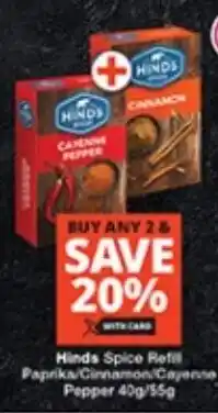 Checkers Hinds Spice Refill offer