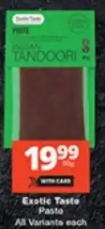 Checkers Exotic Taste Indian Tandoori Paste offer
