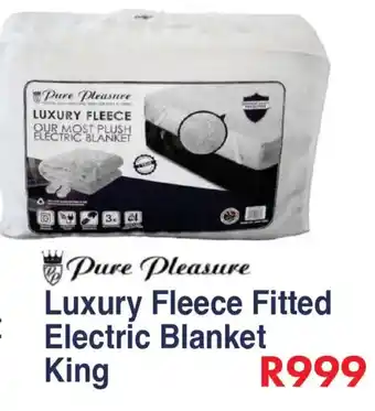 Pure Pleasure Luxury Fleece Fitted Electric Blanket King