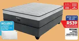 Furnmart RESTONIC REMEDY QUEEN BASE SET offer