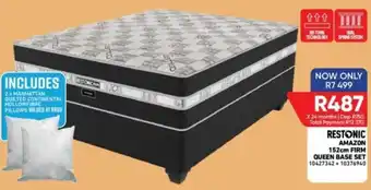 Furnmart RESTONIC AMAZON 152cm FIRM QUEEN BASE SET offer