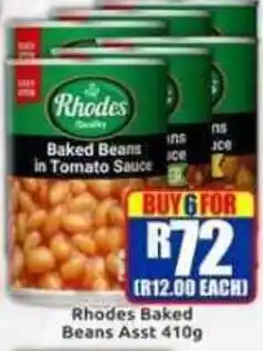 Three Star Cash and Carry Rhodes Baked Beans in Tomato Sauce offer