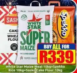 Three Star Cash and Carry White Star Super Maize offer