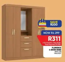 Furnmart FLORENCE 4-DOOR ROBE offer