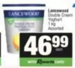 SuperSpar Lancewood Double Cream Yoghurt Assorted offer