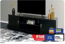 Furnmart LONDON TV STAND (Black) offer