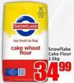 Three Star Cash and Carry Snowflake Cake Flour offer