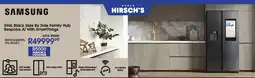 Hirsch's SAMSUNG 594L Black Side By Side Family Hub Bespoke AI With SmartThings offer