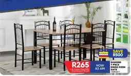 Furnmart DIAMOND 7-PIECE DINING ROOM SUITE offer