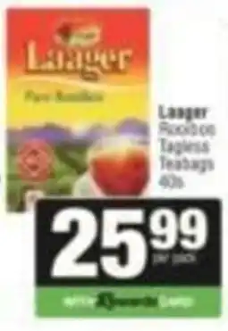 SuperSpar Laager Rooibos Teabags offer