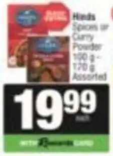 SuperSpar Hinds Spices & Curry Powder Assorted offer