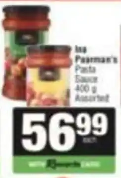 SuperSpar Ira Paesman's Pasta Sauce Assorted offer