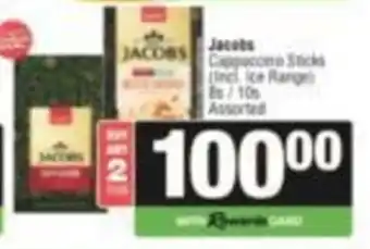 SuperSpar Jacobs Cappuccino Sticks Assorted offer