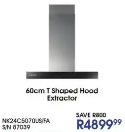 Hirsch's Jawami 60cm T Shaped Hood Extractor offer
