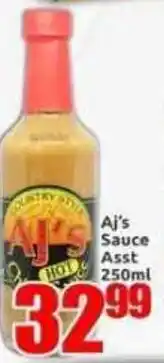 Three Star Cash and Carry Aj's Sauce Hot offer