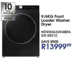Hirsch's 9/6KG Front Loader Washer Dryer offer