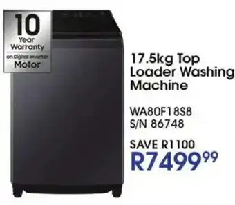 17.5kg Top Loader Washing Machine