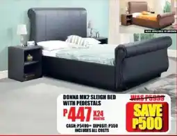 Lewis DONNA MK2 SLEIGH BED WITH PEDESTALS offer