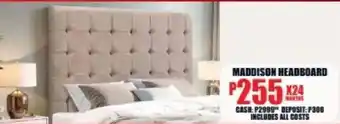 Lewis Maddison headboard offer