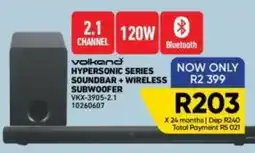Furnmart volkand HYPERSONIC SERIES SOUND BAR + WIRELESS SUBWOOFER offer