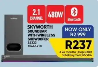 Furnmart SKYWORTH SOUNDBAR WITH WIRELESS SUBWOOFER offer