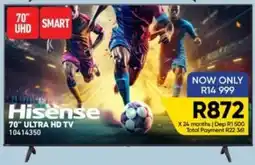 Furnmart Hisense 70" ULTRA HD TV offer
