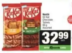 SuperSpar Nestlé Kit Kat Chocolate Tablets Assorted offer