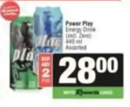 SuperSpar Power Play Energy Drink (Vol. Zero) Assorted offer