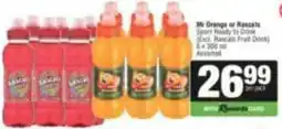 SuperSpar Mr Orange or Rascals Sport Ready to Drink Assorted offer