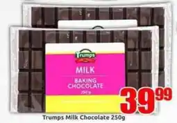 Three Star Cash and Carry Trumps Milk Baking Chocolate offer