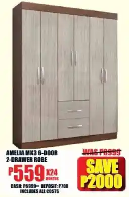 Lewis Amelia mk3 6-door 2-drawer robe offer