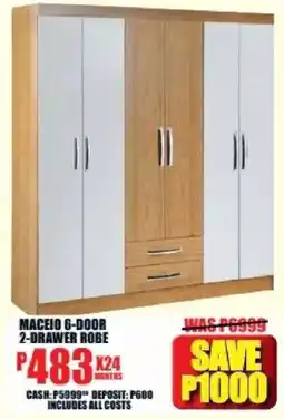 Lewis Maceio 6-door 2-drawer robe offer