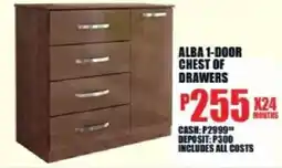 Lewis Alba 1-door chest of drawers offer
