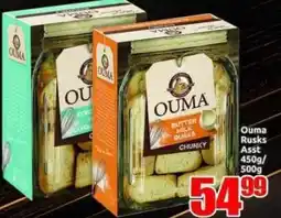Three Star Cash and Carry Ouma Rusks offer