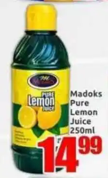 Three Star Cash and Carry Madoks Pure Lemon Juice offer