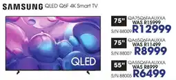 Hirsch's SAMSUNG QLED Q6F 4K Smart TV offer
