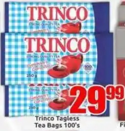 Three Star Cash and Carry Trinco Tagless Tea Bags offer