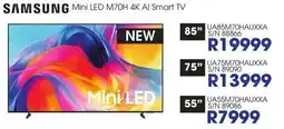 Hirsch's SAMSUNG Mini LED M70H 4K AI Smart TV offer
