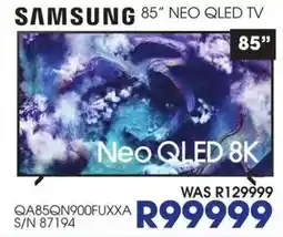 Hirsch's SAMSUNG 85" NEO QLED TV offer
