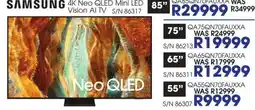 Hirsch's SAMSUNG 4K Neo QLED Mini LED Vision AI TV offer