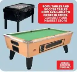 Furnmart Pool Tables and Soccer Tables offer