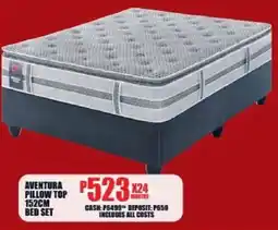 Lewis Aventura pillow top 152cm bed set offer