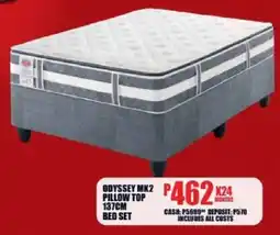Lewis Odyssey mk2 pillow top 137cm bed set offer