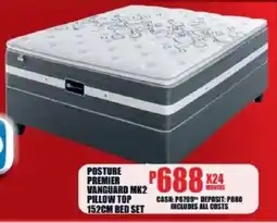 Lewis Sealy Posture Premier Vanguard Mk2 Pillow Top 152cm Bed Set offer
